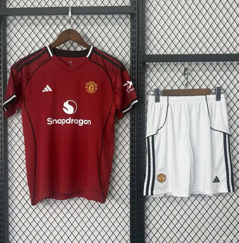 Manchester United Home Kids Kit 2025/2026