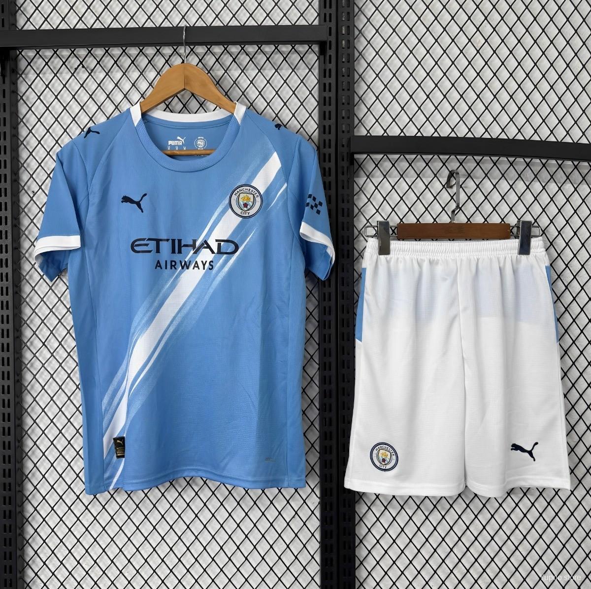 Manchester City Home Kids Kit 2025/2026