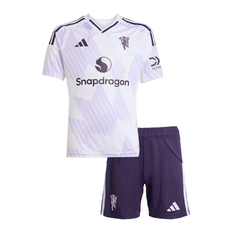 Manchester United Away Kids Kit 2025/2026
