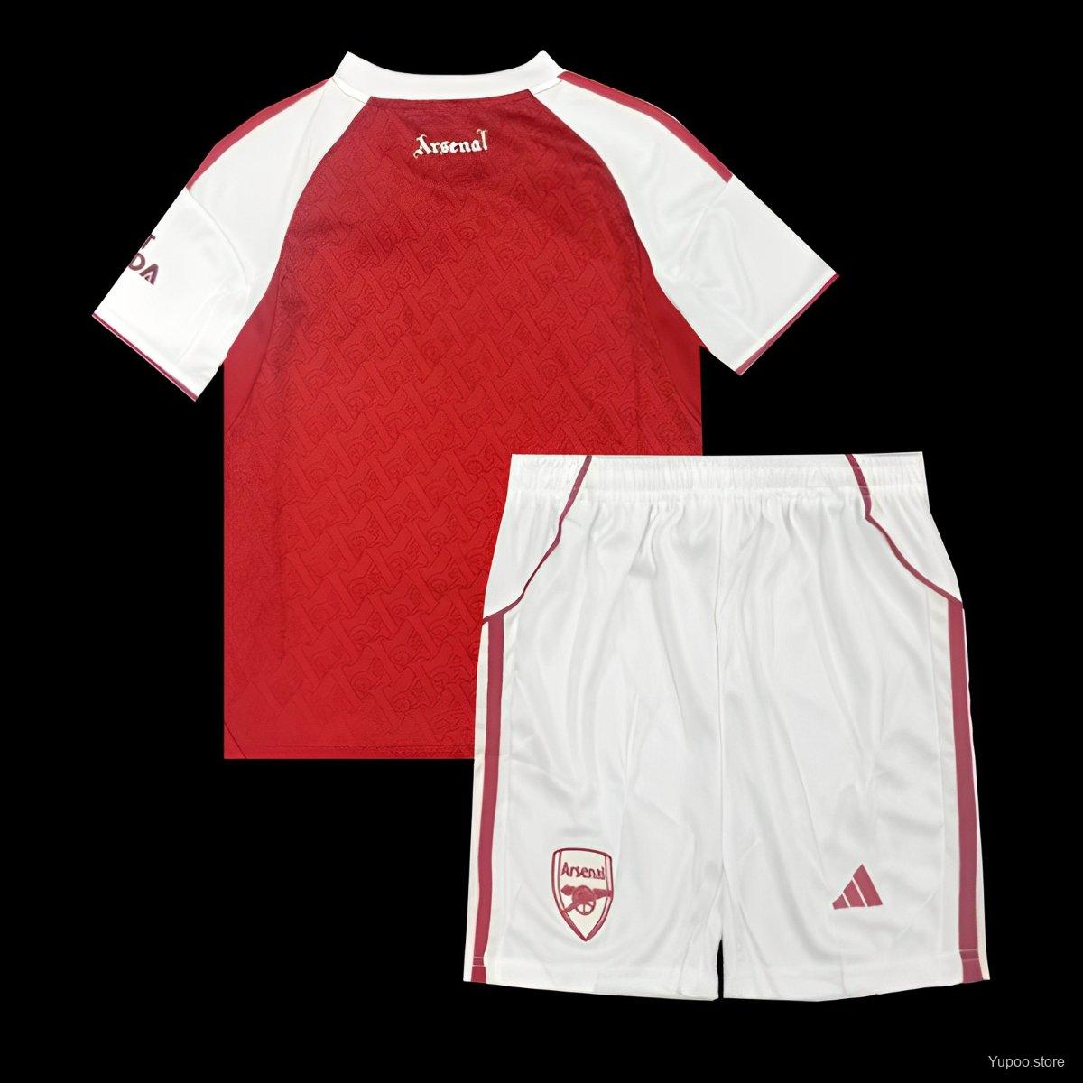 Arsenal Home Kids Kit 2025/2026